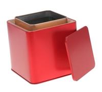 JOINPAYA Barattolo Sigillato in Ferro Rosso per tè e Tisane, Contenitore Decorativo Compatto per Conservazione Alimenti, Bottiglia Creativa per Frutta Secca e Chicchi, Pratico per Uso