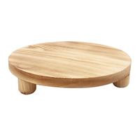 JOINPAYA Base di Legno Chiaro Beige per Vasi da Fiori Piccoli, Supporto da Tavolo Rustico per Piante da Interno, Riutilizzabile e Protegge Le Mani, per Giardino