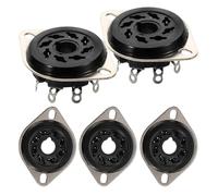 JOINPAYA Base per Zoccoli Valvolari a 8 Pin in Materiale Composito 5 Pezzi per Uso in Amplificatori EL34 in Ambienti di Riparazione Bulk