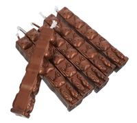 JOINPAYA Bastoncini di Ceralacca con Stoppino 6 Pezzi Colore Marrone Scuro per Timbro Sigillo Cera su Buste e Inviti Pratici e Portatili per Decorazioni Artigianali e Sigillature