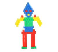 JOINPAYA Blocchi da Costruzione Colorati 100 Pezzi in Plastica Abs Alimentare per Bambini Giochi Educativi Sviluppo Precoce Apprendimento Creativo e Gioco di Conteggio Colore Casuale