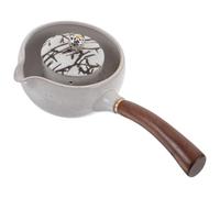 JOINPAYA Bollitore in Ceramica Retrò per Tè Filtro Fine, Teiera Multiuso Bianca per Uso Domestico e Sala da Tè, Contenitore per Bollire Acqua per Feste e Regali Stile Casuale