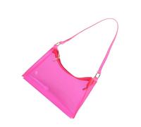 JOINPAYA Borsa a Tracolla Ascellare in PVC Trasparente Color Gelatina Custodia Resistente e Portaoggetti da Donna per Lavoro Scuola e Shopping Borsa Porta Cosmetici Elegante e Pratica