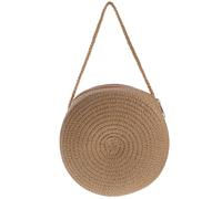JOINPAYA Borsa a Tracolla Estiva Intrecciata in Paglia per Donna Borsa da Spiaggia Piccola e Leggera Fatta a Mano Stile Pastorale per Mare e Uscite Quotidiane