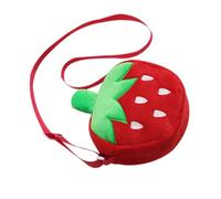 JOINPAYA Borsa a Tracolla per e Ragazze Portatile e Resistente Piccola Borsa Portaoggetti da Esterno Tracolla Regolabile Design Fragola Adorabile per Uso Quotidiano