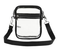 JOINPAYA Borsa a Tracolla Trasparente da Donna Piccola in Pvc Cerniera Regolabile, Porta Cellulare e Cosmetici, Leggera e Pratica per Viaggi e Uso Quotidiano