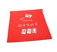 JOINPAYA Borsa da Gioco per Mahjong Coulisse Contenitore Portatile per Riporre Tessere Organizer in Tessuto Leggero per Trasporto per Appassionati
