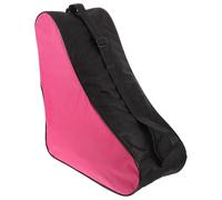 JOINPAYA Borsa per Pattini a Rotelle a Tre Strati, Pratica e Capiente | Nylon Resistente, Uso Esterno, Semplice e Moda, per Donne, Colore Nero Rosa