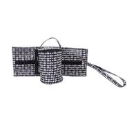 JOINPAYA Borsa Porta Uncinetti Portatile con Avvolgitore Staccabile Custodia Pieghevole per Filati e Accessori Borsa da Viaggio per Uncinetto con Chiusura a Cerniera e Organizzazione