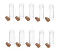 JOINPAYA Bottiglie di Vetro Piccole Design Compatto 2ml 100 Pezzi con Tappo Sughero per Progetti di Artigianato Fai da Te e Decorazioni Romantiche