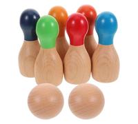 JOINPAYA Bowling in Legno Mini Tavolo per Adatto per Interni ed Esterni Promuove attività Fisica e Coordinazione per e Feste