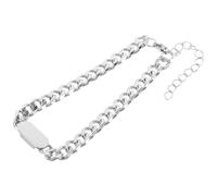 JOINPAYA Bracciale da Uomo in Acciaio Titanio Design Versatile e Incisione Personalizzata, Stile Hiphop Catena a Maglia e Motivo Ossa di Drago per Uso Quotidiano