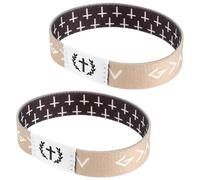 JOINPAYA Braccialetti Elastici Versetti della Bibbia Set da 2 Pezzi Unisex Braccialetti Religiosi Ispiratori per Donne e Uomini Accessorio Spirituale da Polso per Crescita di Fede