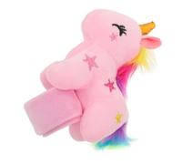 JOINPAYA Braccialetto Slap di Peluche Unicorno Imbottito, Accessorio Leggero e Morbido per Feste e Bomboniere, Fascia a Forma di Animale Sicura sulla Pelle, Regalo Decorativo