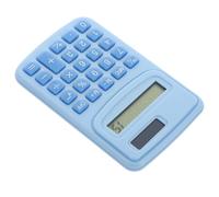 JOINPAYA Calcolatrice Portatile Piccola Colore Azzurro in Plastica e Silicone per Studenti e Ufficio, Calcolatrice da Tavolo Pratica e Leggera per Scuola e Lavoro