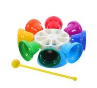 JOINPAYA Campanello A Mano A 8 Toni Sussidio Didattico Educativo Precoce Campanello A Mano Ottava Campanello A Mano A 8 Colori Campanello A Mano Dal Suono Chiaro Colorato