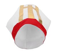 JOINPAYA Cappello da Mitra per Costume da Prete Adulto Copricapo da Cosplay Religioso Rosso Accessorio Teatrale per Feste di Halloween e Rappresentazioni Liturgiche