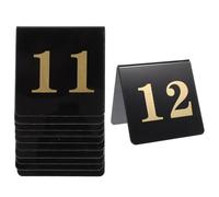 JOINPAYA Cartelli Numerici da Tavolo in Acrilico 10 Pezzi per Segnaposto in Occasione di Banchetti, Matrimoni e Eventi Speciali Design Elegante