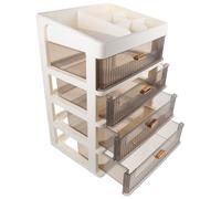 JOINPAYA Cassettiera da Scrivania Bianca in Pp con Cassetti Multipiano per Organizzazione Efficiente e Classificazione Cosmetici, Stile Semplice e Moderno per Uso Domestico e Desktop