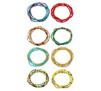 JOINPAYA Catena per Vita da Spiaggia 8 Pezzi Perline Colorate in Metallo Collana di Perline Estiva Leggera e Portatile Cintura per Pancia Donna per Look Boemia e Accessori Mare