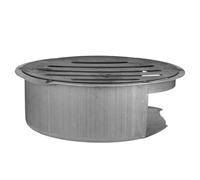 JOINPAYA Cenere in Metallo Vassoio Portacenere per Stufa Legna e Braciere Rotonda per Focolare Accessorio per Barbecue all Aperto e Campeggio