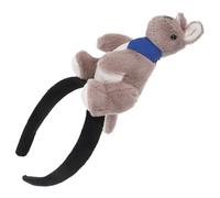 JOINPAYA Cerchietto a Forma di Marsupiale in Peluche Grigio Accessorio per Chioma Animale 3D Cerchio per Chioma Cartoon per Feste a Tema e Servizi Fotografici allo Zoo