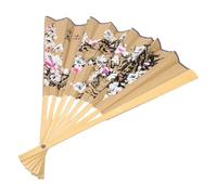JOINPAYA Chinese Fan Decoration Wall, ventaglio Pieghevole da Parete in Stile Orientale Vintage, Leggero, in bambù e Carta, per Studio Fotografico e Ritratti