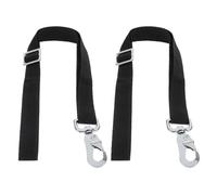 JOINPAYA Cinghia Fissa Regolabile in Nylon per Secchio Cavalli Corda per Appendere Rete e Sacco Alimentazione Set 2 Pezzi Colore Nero per Uso Outdoor e Stalla