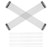 JOINPAYA Cinghie Metalliche per Rullante Kit 2 Pezzi Bianche 4 Molle a Filo per Batteria Regolabili Compatibili Strumenti a Percussione per Musicisti e Riparazione Professionale