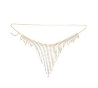 JOINPAYA Cintura a Catena per Donna Nappe Lucide, Gioielli per Corpo per Danza del Ventre e Feste, Accessorio Elegante per Spiaggia e Discoteca, Decorazione Vita Resistente e Brillante