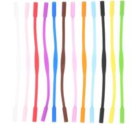 JOINPAYA Cinturini Antiscivolo Per Occhiali Sportivi In Silicone, Set Da 12 Pezzi Multicolore Per Ragazzi Per Attività Sportive All'aperto Colore Casuale