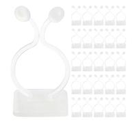 JOINPAYA Clip Autoadesive per Piante Rampicanti 100 Pezzi Ganci in Plastica Bianca per Fissaggio Versatile di Pothos e Rampicanti in Soggiorno e Bagno