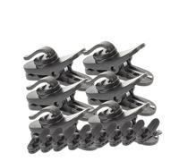 JOINPAYA Clip Per Microfono Da Bavero 15 Pezzi in Plastica, Clip Fissa Compatta Per Cavi Microfonici e Auricolari, Morsetto Per Filo Cuffie Resistente Per Conferenze, Discorsi e Registrazioni