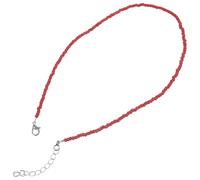JOINPAYA Collana Rosso in Metallo Perline Colorate, Choker per Donne, per Serate tra Amiche e Feste Nubilato