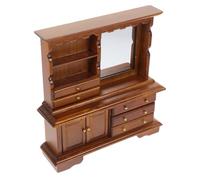 JOINPAYA comò in legno di simulazione scrivania trucco tavolo trucco scrivania make up arredamento per la casa piccolo comò della camera da letto di armadio in miniatura Di legno