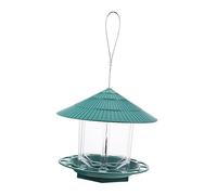 JOINPAYA Contenitore di alimenti per uccelli tramoggia mangiatoia per uccelli selvatici all'aperto sospeso mangiatoia per uccelli decorativi mangiatoia per pappagalli da balcone plastica