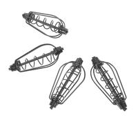 JOINPAYA Contenitore per Esche da Pesca in Ferro 4 Pezzi Molla e Peso 15g 20g 25g 30g Gabbia per Esche Portatile e Alimentazione Pesci Anguille Granchi Gamberi