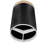 JOINPAYA Contenitore Portaposate Cucina 3 Scomparti in Pp e Legno, Porta Bacchette Forchette e Cucchiai, Organizer Utensili Pratico per Cucina Ordinata e Accesso Rapido