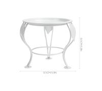 JOINPAYA Cornice Portavaso in Ferro Battuto Superficie Liscia e Resistente, Supporto per Vasi da Fiori Adatto a Balconi, Spazi Verdi e Uffici