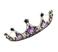JOINPAYA Corona per Bambina in Cristallo e Acrilico, Accessorio Regale per Sposa, Decorazione con Cristalli per Cerimonie e Feste