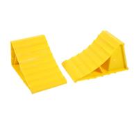 JOINPAYA Cunei per Ruote Maniglia 2 Pezzi in Abs Blocca Ruota Giallo per Camper e Motorhome Accessori Trailer Facili da Trasportare e Resistenti