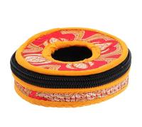 JOINPAYA Custodia a Campana Del Nepal Ricami Fatti a Mano, Borsa Portaoggetti in Cotone Medio Per Campane Tibetane Tingsha, Sacchetto Porta Piatti Per Meditazione e Yoga, Protezione e Trasporto Adatto