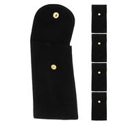 JOINPAYA Custodia da Viaggio per Orologio in Velluto con Bottone a Pressione Set da 5 Pezzi Porta Orologi Portatile Anti-Graffio per Uomo e Donna Custodia Singola per Viaggi e Uso