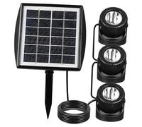 JOINPAYA da Giardino Subacquee LED Impermeabili per Fontane e Laghetti Pannello Solare Alta Efficienza Resistente Facile Installazione per Esterni