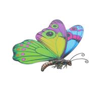 JOINPAYA Decorazione da Parete Colori Resistenti al Sole in Ferro Farfalla Installazione Facile, per Giardino o Camera da Letto e Minimalista