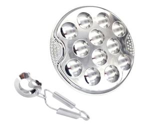 JOINPAYA Design per in e Inossidabile con 12 Lumache Scomparti, Resistente alla Ruggine Confortevole Barbecue e