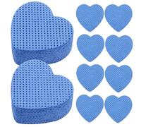 JOINPAYA Dischetti per Nail Art 200 Pezzi a Forma di Cuore in Cellulosa Morbida per Rimozione Smalto e Pulizia Colla Extension Ciglia Uso Professionale e Domestico