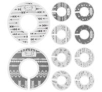 JOINPAYA Divisori per Armadio per Ragazzo Ragazza in Plastica Set da 8 Anelli Aperti Mensili per Guardaroba Design Sicuro e Superficie Liscia per Organizzazione Abiti Infantili