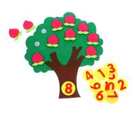 JOINPAYA Educativo Numerico Frutta in Non Materiale Sicuro e Riutilizzabile per Coordinazione Mano-Occhio per Asilo e Scuola