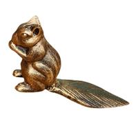 JOINPAYA Fermaporta Decorativo Vintage a Cuneo Statua di Scoiattolo in Ferro Robusto Fermaporta Anticollisione Protettivo da Parete Antiscivolo per Porte di Camera da Letto Uso Domestico